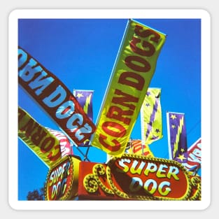 Corndogs - Medium Format Film Photograph Sticker